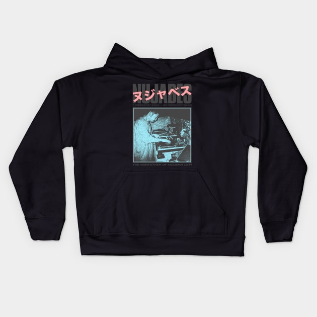 Nujabes - The Godfather of Modern LoFi Kids Hoodie by fuzzdevil